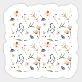 Simple watercolor flowers 3 Sticker